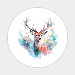 deer watercolor Magnet